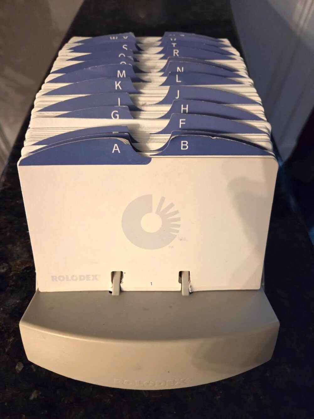 Vintage Rolodex Open Tray Card File